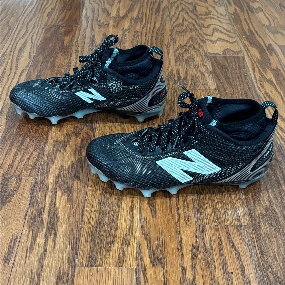 New Balance, Men's, Freeze LX v5 Lacrosse Cleats, Size 7 Medium, Black White - Picture 5 of 8